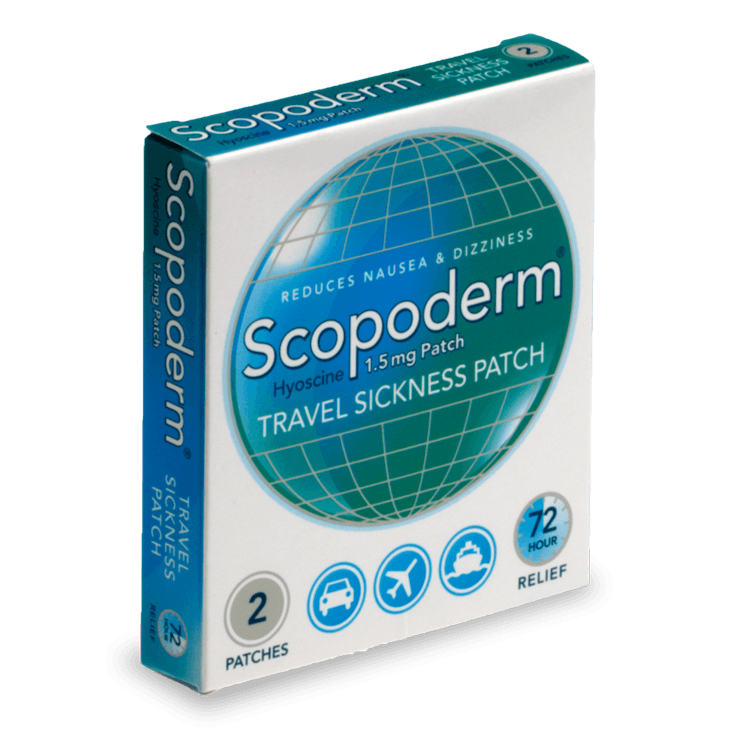 Scopoderm de scopolamina previene los mareos en los viajes