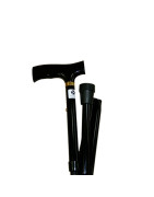 Bastón inglés de aluminio color negro regulable