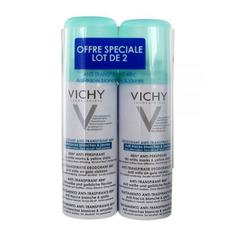 Vichy Desodorante Antitranspirante Antimanchas 48h Spray 125ml x2 unidades