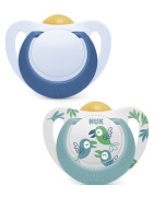 NUK CHUPETE STAR 6-18M LÁTEX X 2