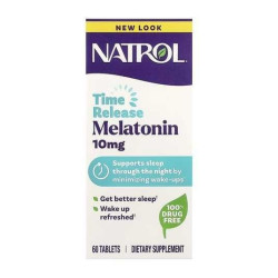 NATROL MELATONINA ADVANCED SLEEP TIME RELEASE 10MG 60TABLETAS