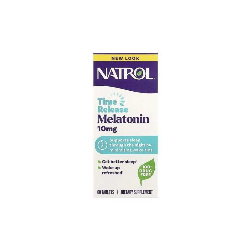 NATROL MELATONINA ADVANCED SLEEP TIME RELEASE 10MG 60TABLETAS