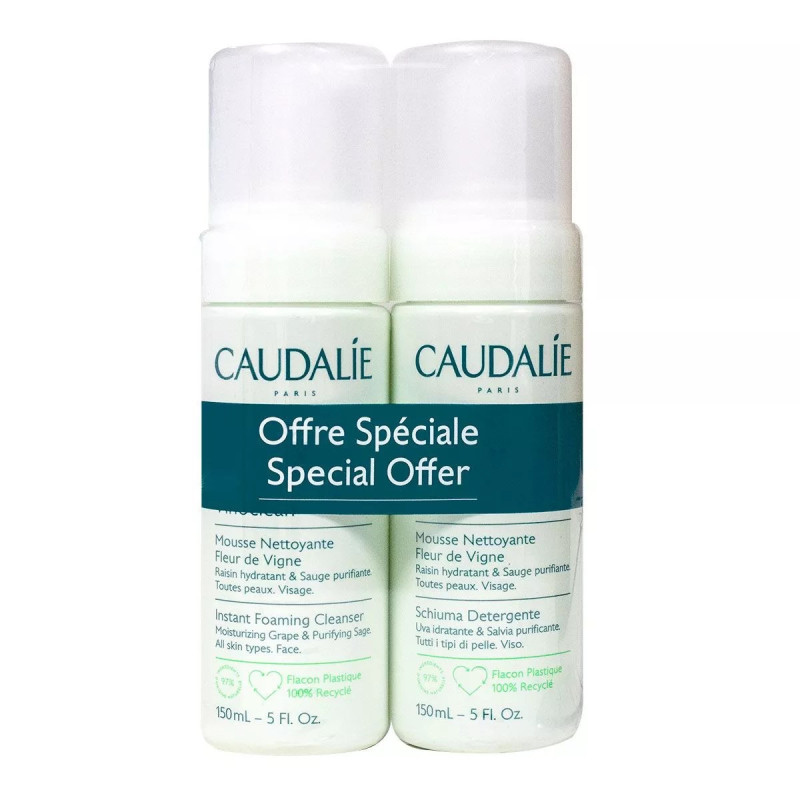 Caudalie Espuma Limpiadora Fleur de Vigne 150ml x2unidades