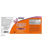 NOW 7KETO 25MG 90VEG CAPSULAS