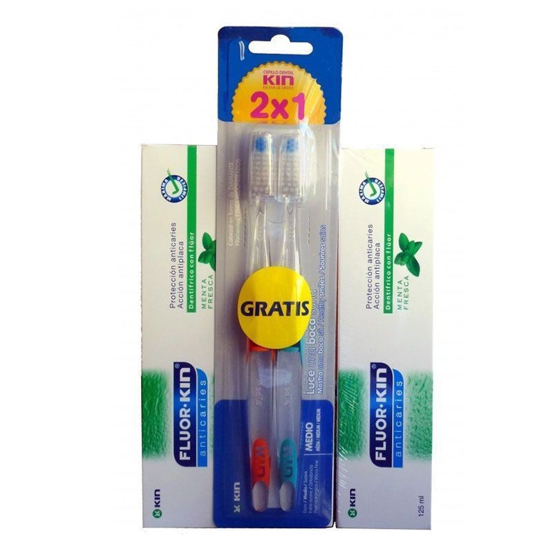 Flúor-Kin Anticaries Dentífrico 125ml Pack