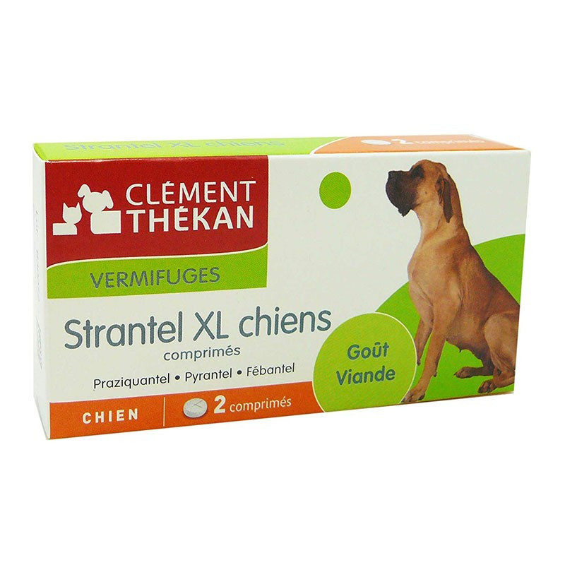 Strantel XL Vermífugo para Perros 2 comprimidos