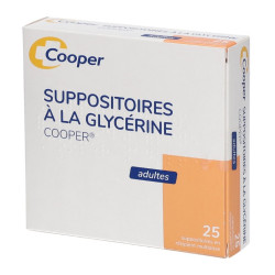 COOPER SUPOSITORIOS A LA GLICERINA 25 UDS