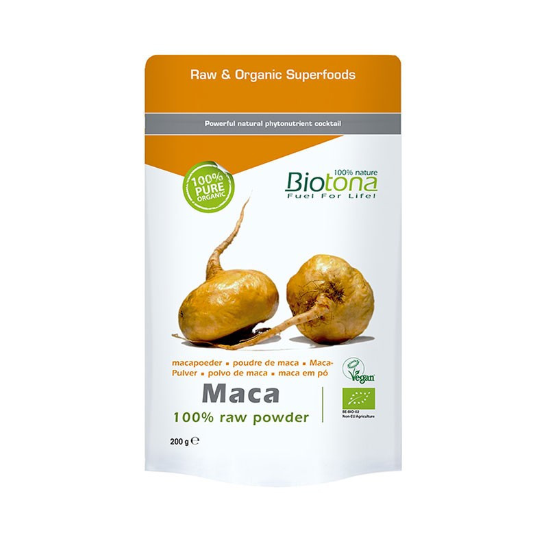 Biotona Maca en Polvo 100% Orgánica 200 gr