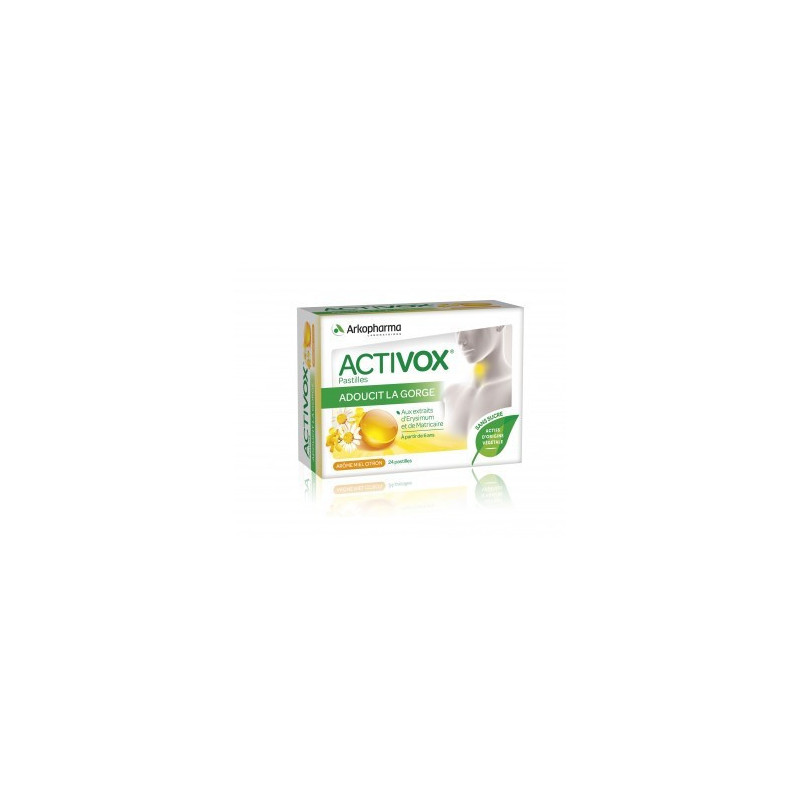 ARKOPHARMA Activox Aroma Miel Limón 24 Tabletas