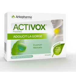 ARKOPHARMA ACTIVOX MENTA-EUCALIPTO 24 PASTILLAS