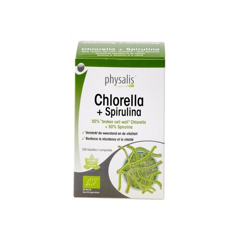 PHYSALIS CHLORELLA + SPIRULINA 200 COMPRIMIDOS