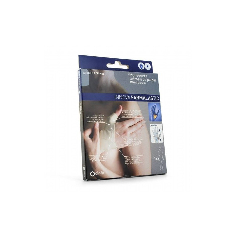 Muñequera rizartrosis artrosis de pulgar - farmalastic innova (dcha t- peq)