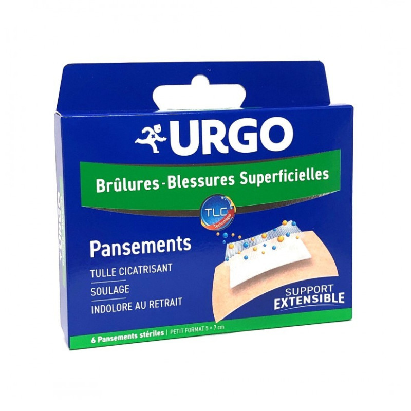Urgo Apósitos Estériles Quemaduras Heridas Leves 6 unidades