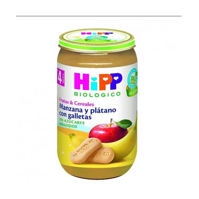 Hipp Bio Potito Manzana, Plátano con Galletas 250gr