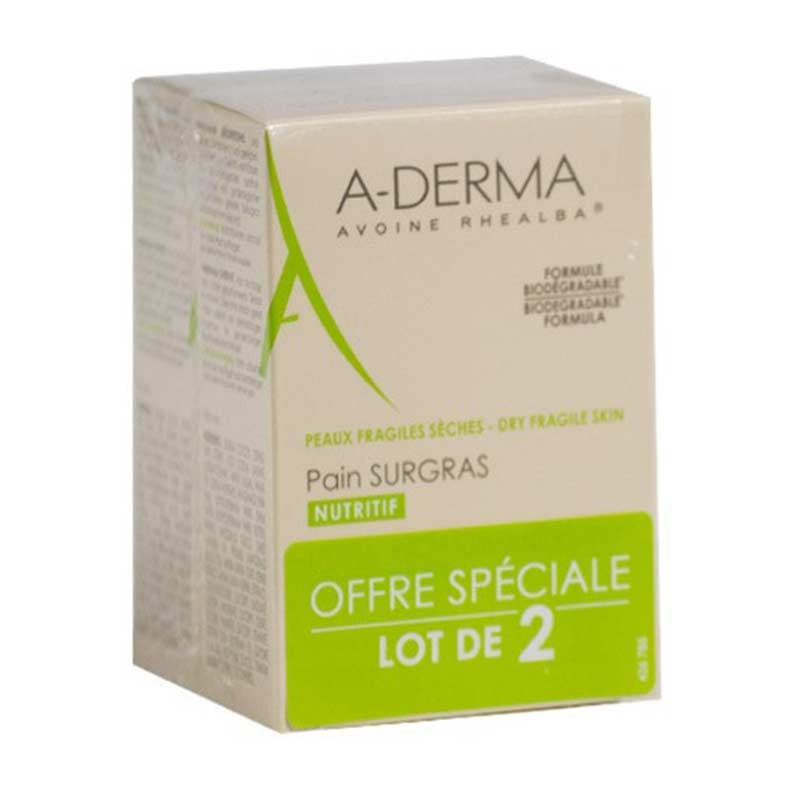 A-Derma Jabón Nutritivo con Avena Rhealba x2 unidades