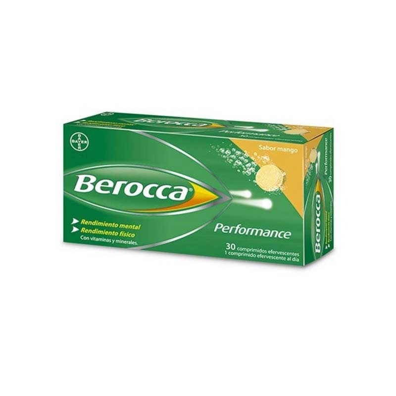 Berocca Performance 30 comprimidos efervescentes sabor mango
