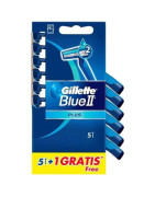 Gilette Blue II Plus Maquinillas de Afeitar Deshechables 6 unidades