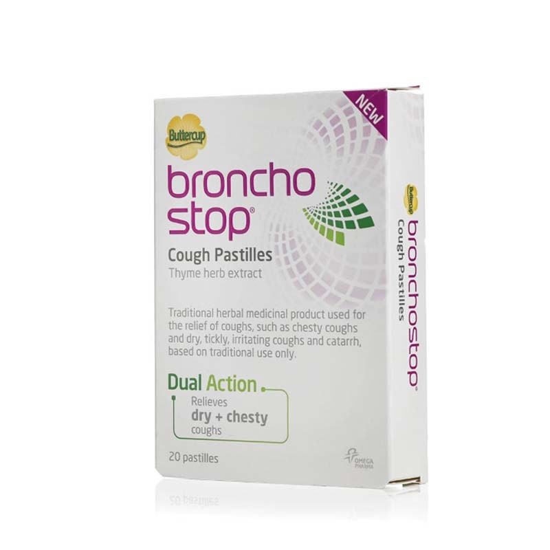 Bronchostop Tos Productiva y Garganta Irritada 20 pastillas