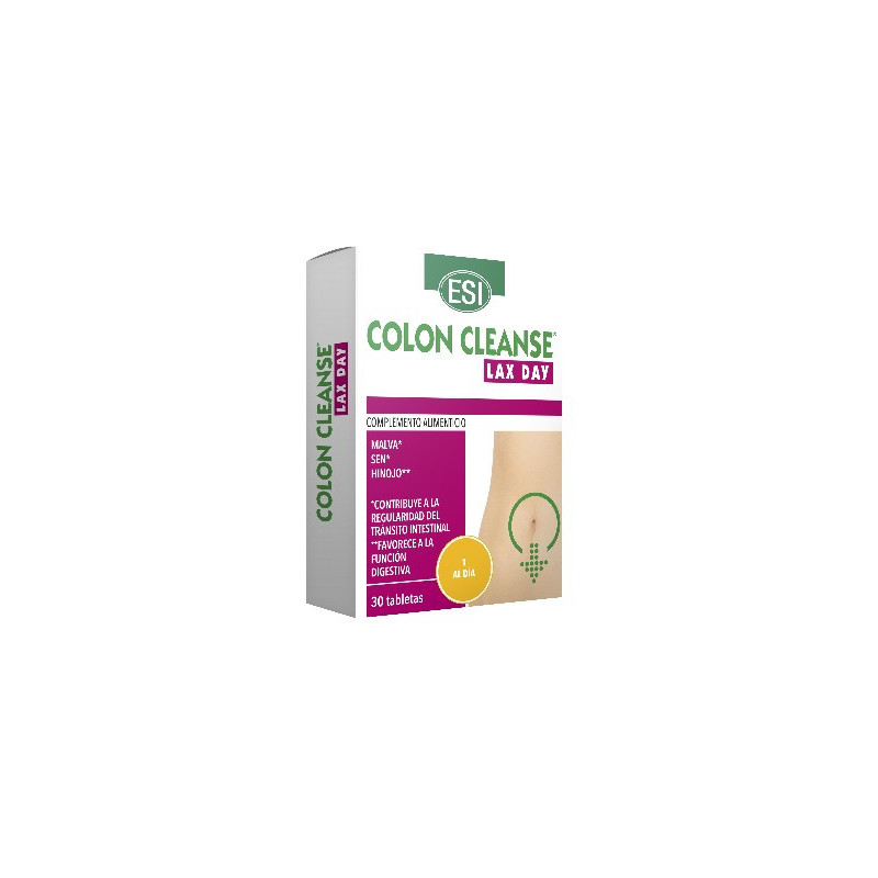 ESI Colon Cleanse Lax Day Aloe Vera Laxante 30 tabletas