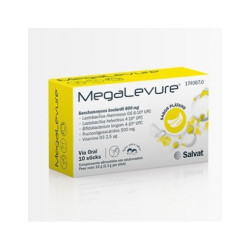 MegaLevure Probióticos sabor plátano 10 sticks