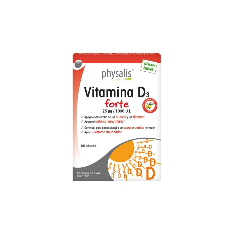 PHYSALIS VITAMINA D3 FORTE 100 CÁPSULAS