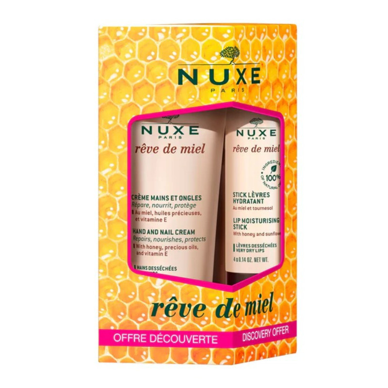 Nuxe Reve de Miel Kit Crema de Manos y Stick Labial