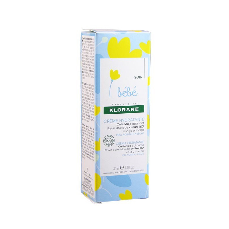 Klorane Bebé Crema Hidratante Cara y Cuerpo 40ml