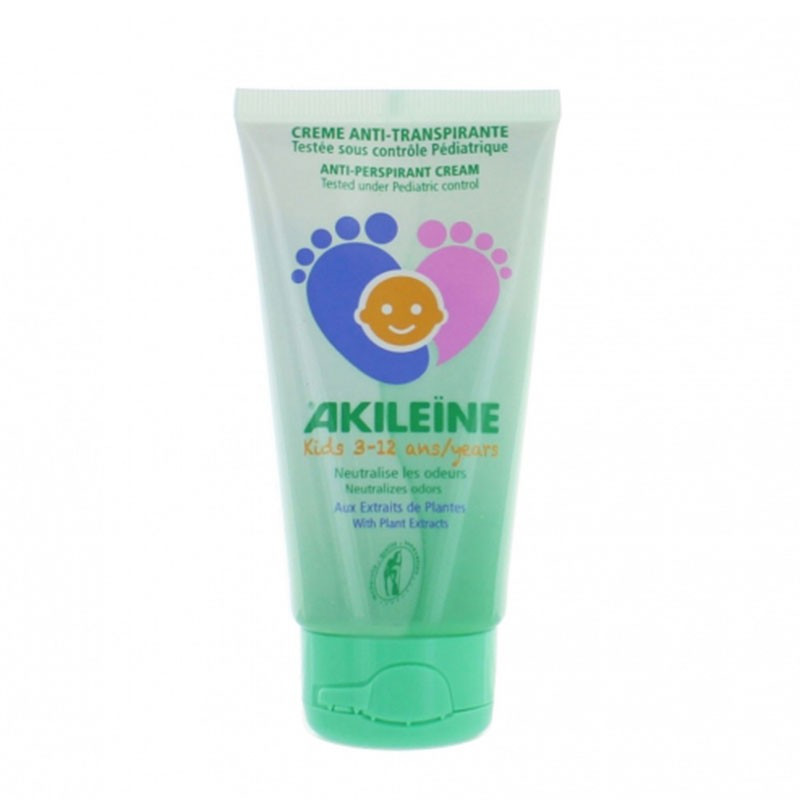 Akileine Crema Antitranspirante Pies para Niños 75ml