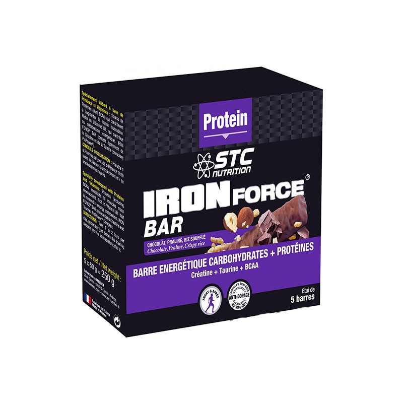 STC Iron Force Bar Barritas de Chocolate 5 ud