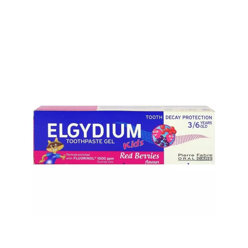 ELGYDIUM KIDS GEL DENTÍFRICO FRUTOS ROJOS 50ML
