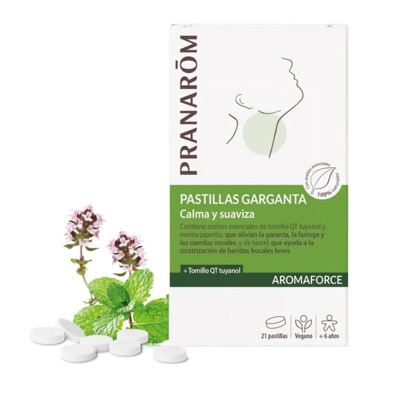 PRANAROM AROMAFORCE PASTILLAS GARGANTA 21 PASTILLAS