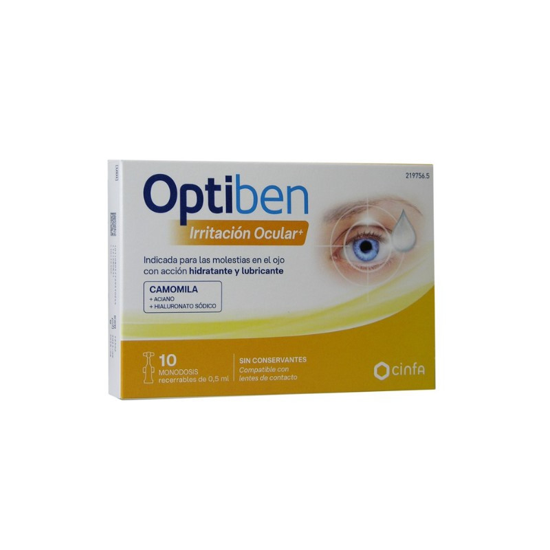 Optiben Irritación Ocular Colirio 10 Unidosis
