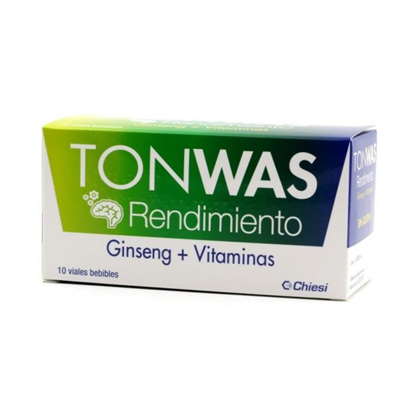 Tonwas Rendimiento Ginseng y Vitaminas 10 viales