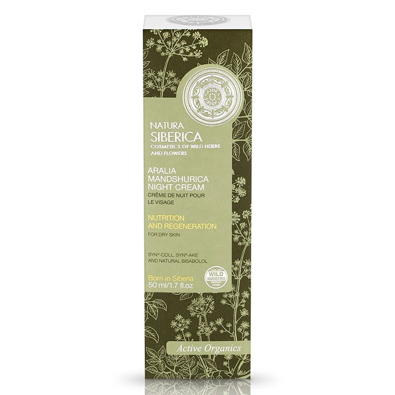 Natura Siberica Aralia Mandshurica Crema Noche Pieles Secas 50 ml