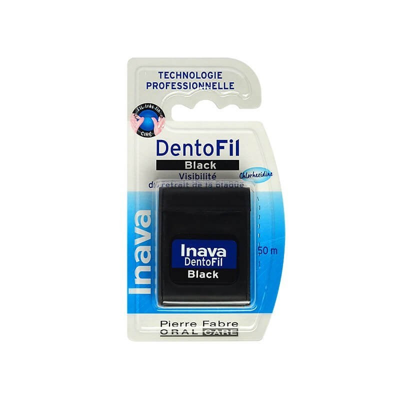 Inava hilo dentofil black con clorhexidina.