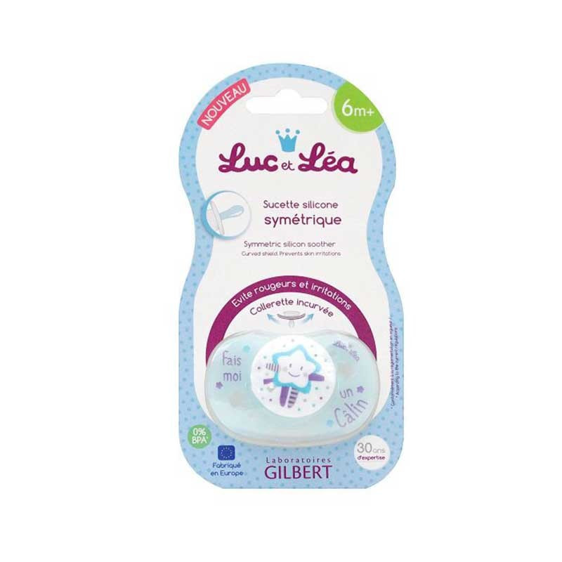 Luc et Léa Chupete simétrico silicona +6m