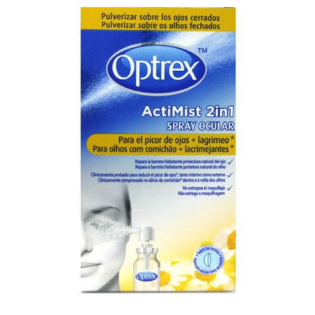 Optrex AciMist 2 en 1 Spray Ocular Picor de Ojos y Lagrimeo 10 ml