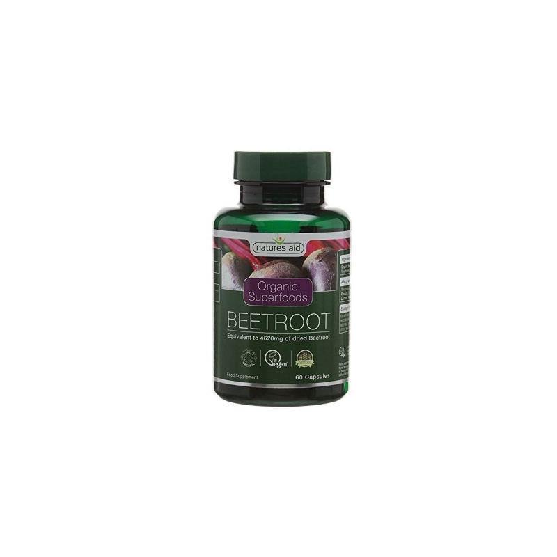 Natures Aid Beetroot Remolacha Orgánica 60 cápsulas