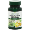 Natures Aid  Jengibre, Cúrcuma y Bromelina 60 tabletas