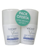 VICHY DESODORANTE TOQUE SECO 24H ROLL-ON 50ML 2 UNIDADES