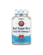 Solaray Red Yeast Rice CoQ10 Omega-3 60 cápsulas