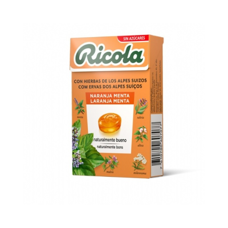Ricola Caramelos Menta - Naranja, 50 g