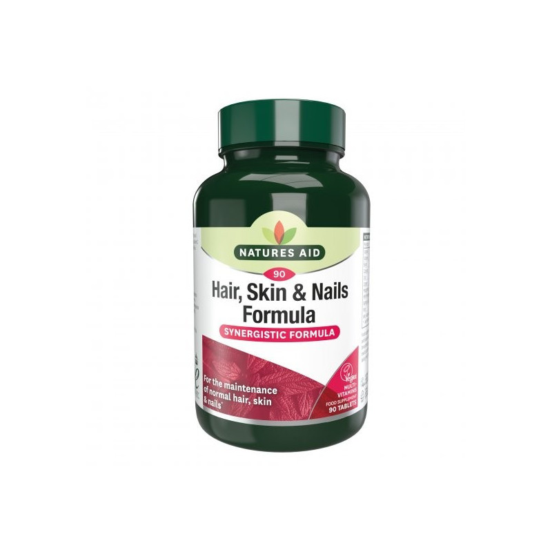 Natures Aid Hair, Skin Nails Fórmula 90 tabletas
