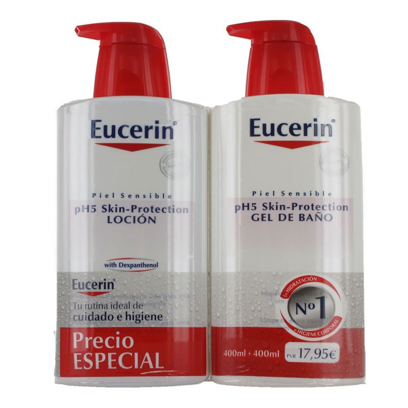 Eucerin Pack Loción PH5 400ml + Gel de Baño 400ml