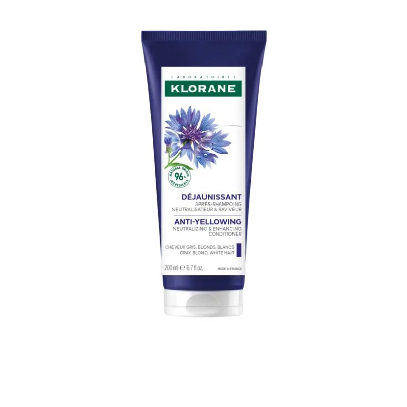 KLORANE ACONDICIONADOR CENTAUREA CABELLOS GRISES 200 ML
