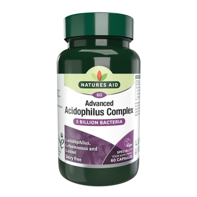 Natures Aid probiotico Acidophilus Complex 60 cápsulas