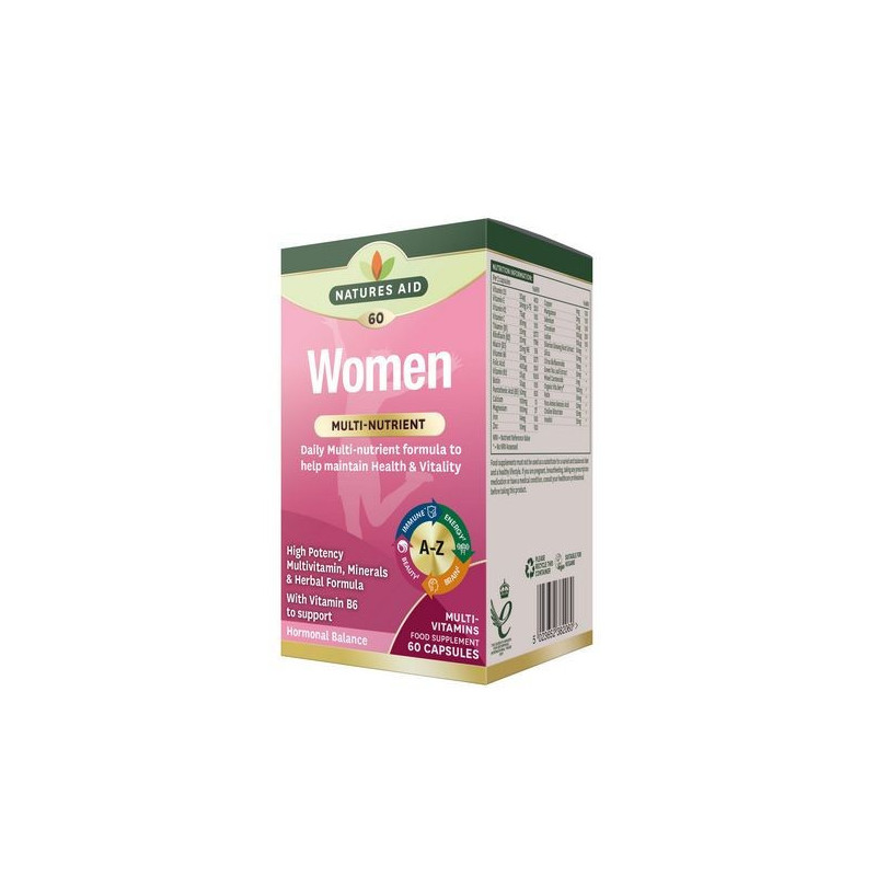 Natures Aid Health Vitality women 60 cápsulas