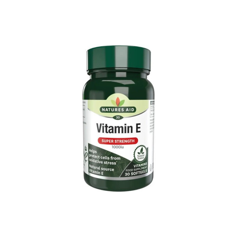 Natures Aid Vitamina E 1000iu 30 comprimidos
