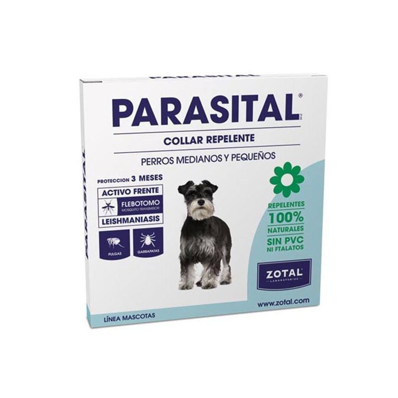 Parasital Collar Repelente Perros Medianos y Pequeños