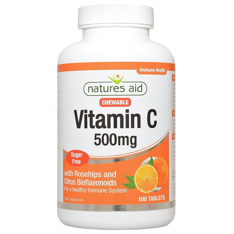 Natures Aid Vitamina C 500 mg 100 tabletas